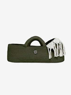 Standard Boho Moses Basket with Macrame Hood