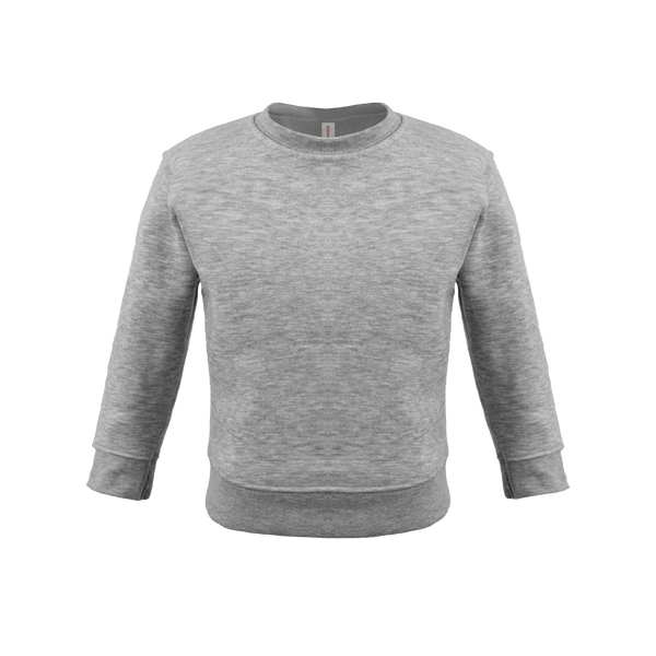 Unisex toddler sweatshirt in soft cotton, angle view showcasing Bonita's cozy style and comfort.