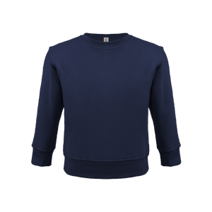 Unisex toddler sweatshirt in soft cotton, Bonita style, shown from angle 3, perfect for cozy comfort.