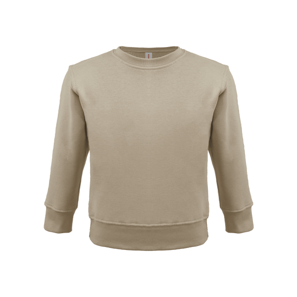 Unisex toddler sweatshirt in soft cotton, Bonita style, shown from angle 5, perfect for cozy comfort.