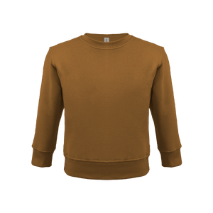 Unisex toddler sweatshirt in soft cotton, angled view showcasing Bonita's stylish design and comfort.