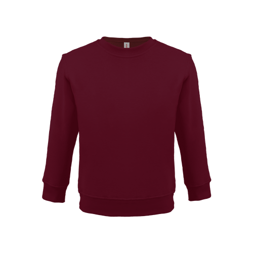 Unisex youth sweatshirt in soft cotton, Bonita style, shown at angle 6 for a stylish look.
