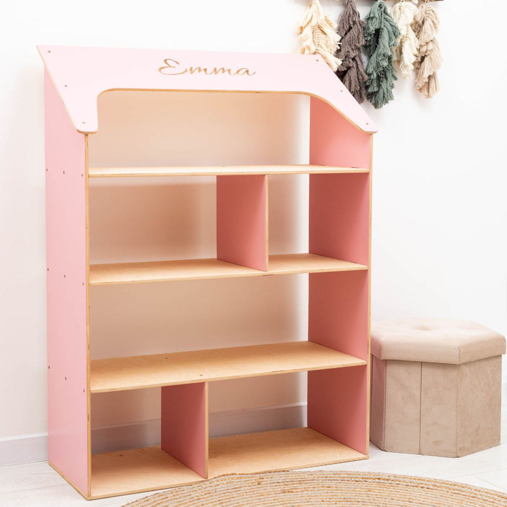 Pink Dollhouse Bookcase (B2B)