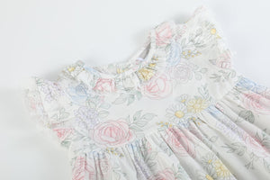 Bouquet Floral Ruffle Dress