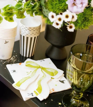 Bow Halloween Patterned Disposable Paper Napkins (24pcs)