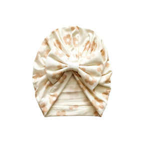 Blush Daisy Bamboo Baby Bow Hat