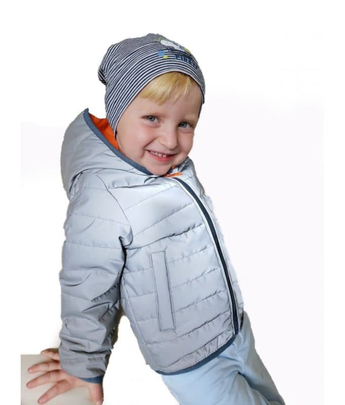 Boys reflective puffer jacket, perfect for warmth and safety in cold weather. Ideal for coats and parkas collection.
