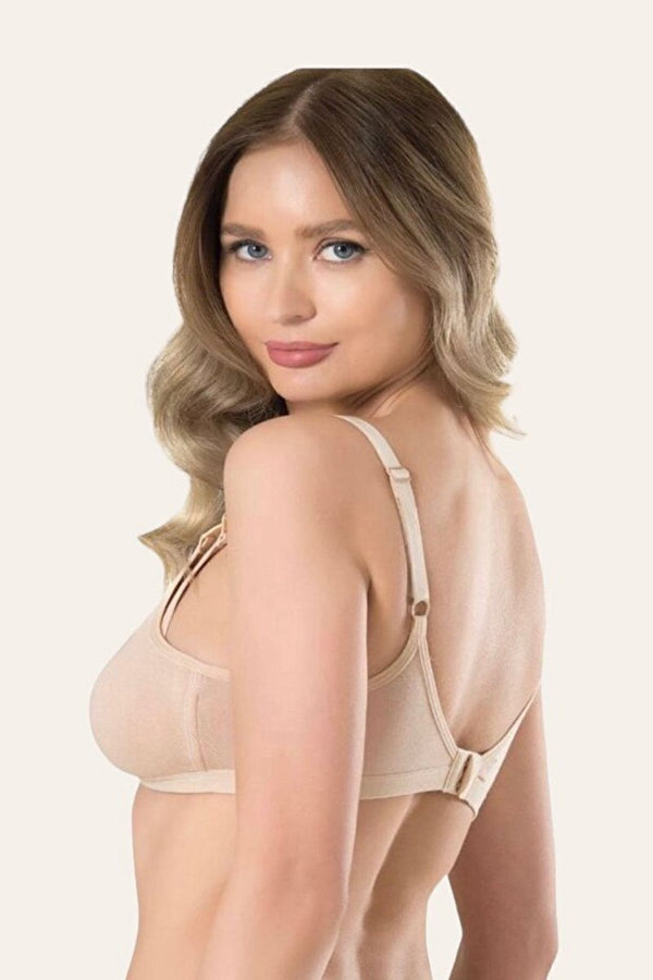 Wireless Nursing Bra 3-Pack for Breastfeeding and Pregnancy, Black White Beige