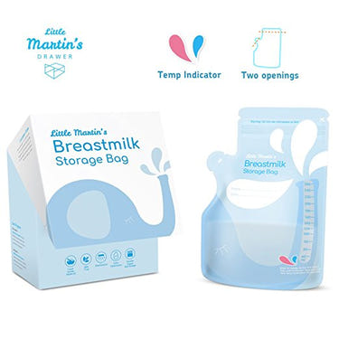 Little Martin's Breast Milk Storage Bags - 60 pcs - MOOGCO Baby