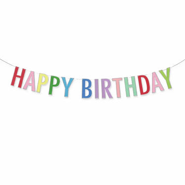 Bright Happy Birthday Banner