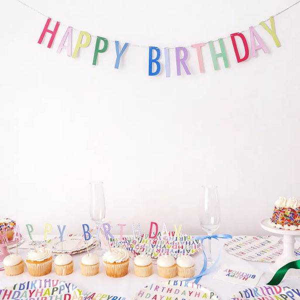 Bright Happy Birthday Banner