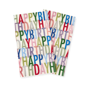 Bright Happy Birthday Guest Napkin, 24pcs