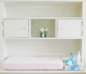 LELLOBABY™ 6mm Thick Acrylic Diaper Changing Tray PLUS+ at Angle 12, perfect for stylish and functional baby care.