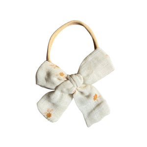 Brown Fleur One size Knot Bow Headband