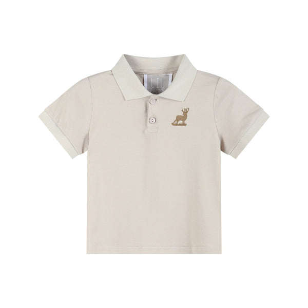 Brown Mule Deer Polo Shirt