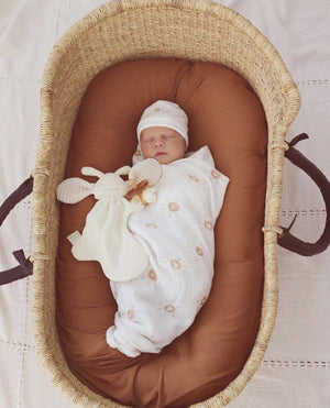 Brown Sun Muslin Swaddle Blanket
