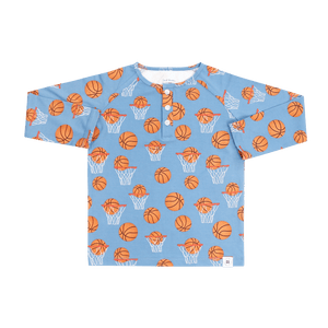 Raglan Henley Basketball Hoops