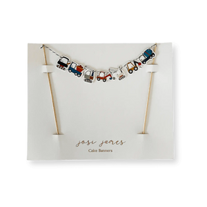 Construction Builder Birthday Cake Banner