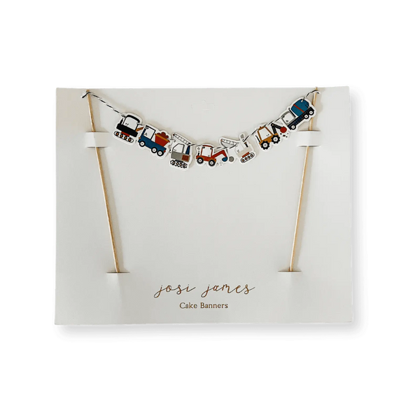 Construction Builder Birthday Cake Banner