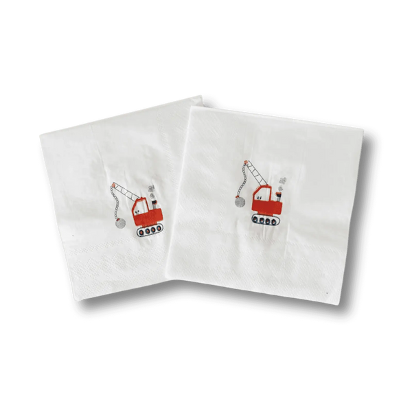 Construction Builder Beverage Napkins (16pcs)