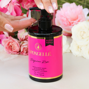 Bulgarian Rose Hand & Body Wash Refill in eco-friendly packaging, showcasing angle 2 of the product.