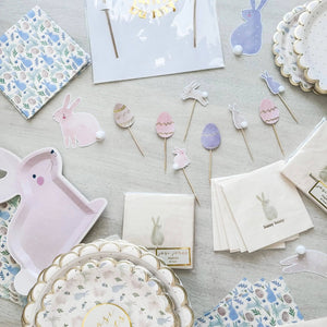 Bunny Cupcake Toppers (Set of 8)