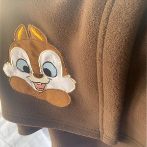 Bunny Chocolate Brown Knitted Cotton Baby Blanket