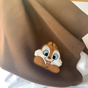 Bunny Chocolate Brown Knitted Cotton Baby Blanket