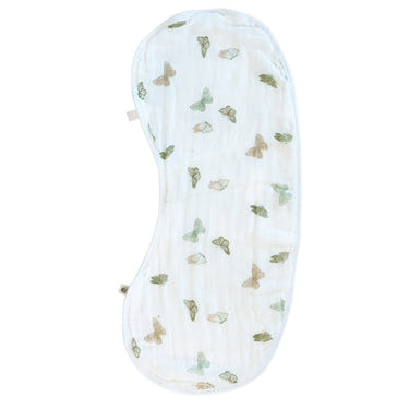 Burp Cloth Bib featuring colorful butterflies, perfect for keeping babies clean during feeding.