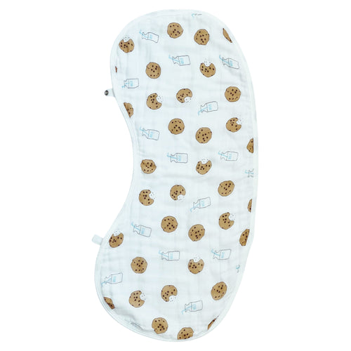 Burp Cloth Bib - Dino-Snores in angle 8, featuring cute dinosaur design for stylish baby feeding.