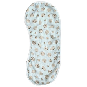 Burp Cloth Bib in Baby Ballers