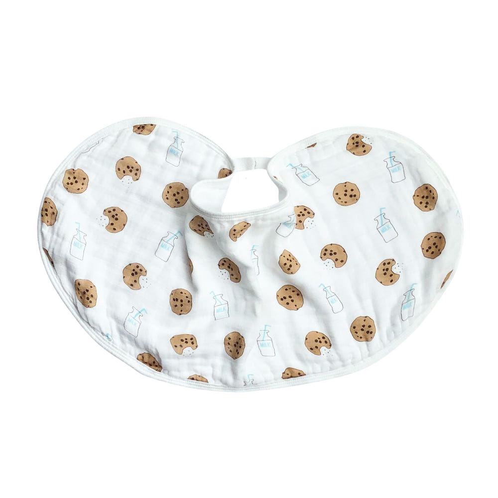 Burp Cloth Bib - Cookie Craze design for stylish and practical baby feeding.