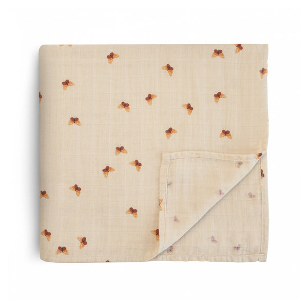 Organic Cotton Muslin Swaddle Blanket