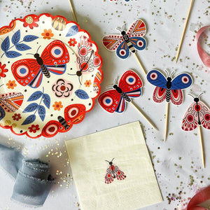 Butterfly Dessert Plate (8pcs)