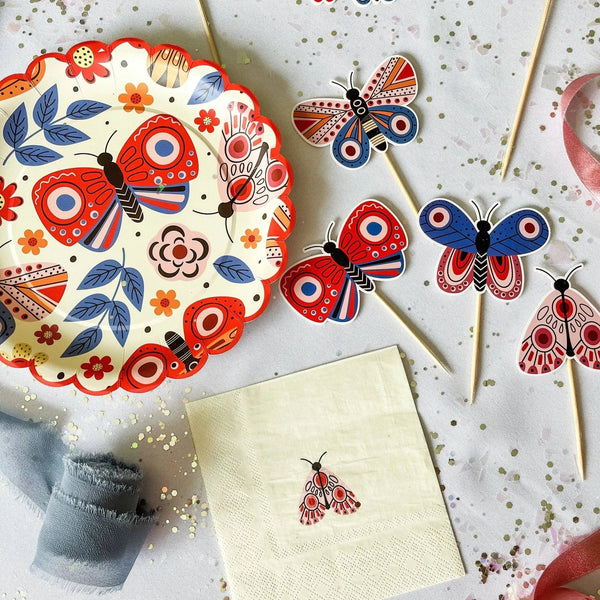 Butterfly Dessert Plate (8pcs)