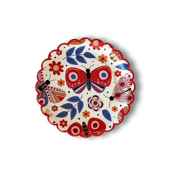Butterfly Dessert Plate (8pcs)