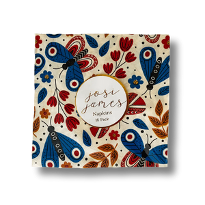 Butterfly Large Disposable Paper Napkins (16pcs)