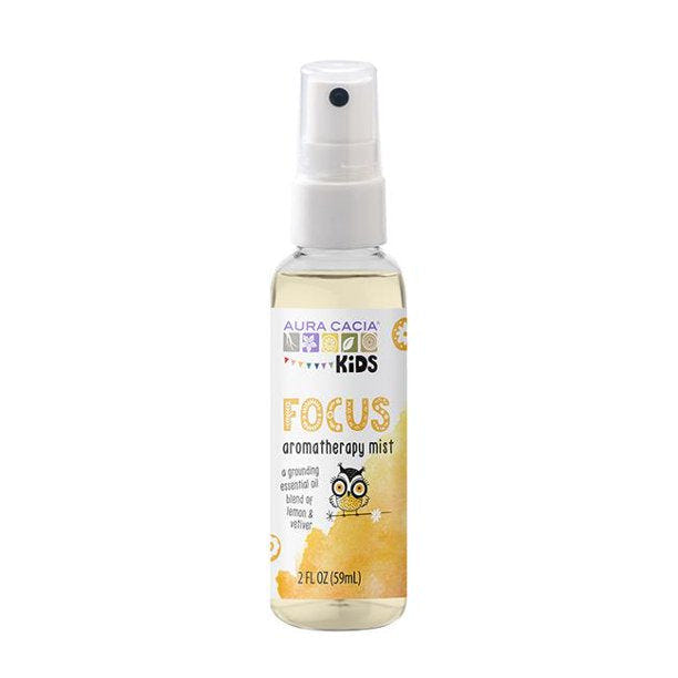 Aura Cacia Kids Focus Mist 2 Fl Oz - Enhance concentration and clarity for babies and kids.