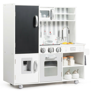 Wooden Pretend Play Kitchen Sets with Simulated Sound - Realistic