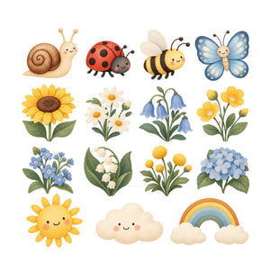 Sunflower Garden Wall Decals, Set of 15, image 2