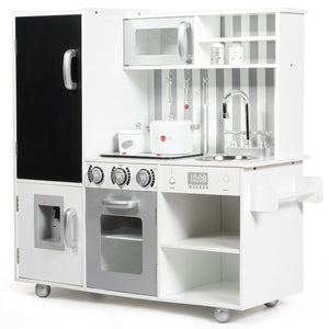 Wooden Pretend Play Kitchen Sets with Simulated Sound - Realistic