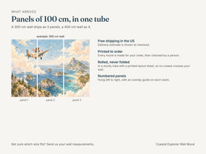 Watercolor Coastal Explorer Wall Mural, image 8