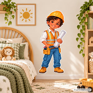 Personalized Engineer Wall Decal from Photo, Dream Job Sticker, image 6
