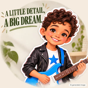 Personalized Musician Wall Decal from Photo, Dream Job Sticker, image 12