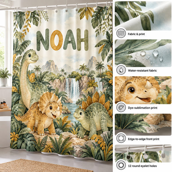 Fabric details: 100% polyester, water-resistant, dye-sublimation print, 12 round eyelet holes