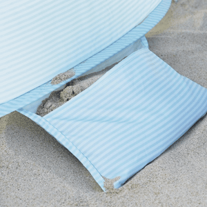 Tiny Land® One-Stop Beach Toy & Tent Set – Light Blue Gingham