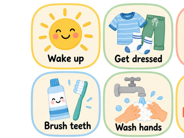 Rainbow Daily Routine Wall Decals, Set of 12, image 4