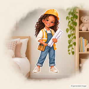 Personalized Architect Wall Decal from Photo, Dream Job Sticker, image 5