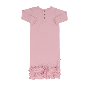 Candy Pink Ruffle Gown