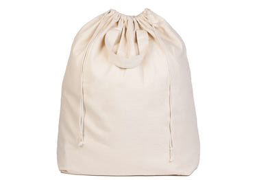 Canvas laundry bag for babies, perfect storage solution for nursery organization and laundry needs.